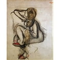 thumbnail image 3 of Degas, Edgar 12x14 Black Modern Framed Museum Art Print Titled - Woman Combing Her Hair, 3 of 5