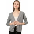 thumbnail image 1 of Sueter Mujer Moda Sweater Dama Abierto Botones Abrigo Ligero LOLE  Sueter, 1 of 5