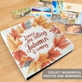 thumbnail image 4 of FORMRS 3 Ring Photo Album 4"x6" Self Adhesive Large Capacity PU Leather Cover, Leaves Pattern, 4 of 8
