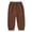 Brown, variant on Coerni Casual Pants Boys Girls Linen Cotton Stripe Elastic Waist Spring Summer Trousers Kids Baby Baggy Joggers Soft Cute Sweatpants