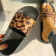 thumbnail image 5 of Loyisvidion Womens Sandals Women Ladies Leopard Print Flat Casual Sandals,Slippers Beach Shoes Brown 8.5(40), 5 of 9
