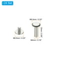 thumbnail image 2 of 24 Sets Chicago Screws, 4x15mm(DxH) Chicago Screws Phillips Binding Post Screw Bolts Leather Rivets 304 Stainless Steel Fasteners for Leather Belt Scrapbook Photo Albums, Silver, 2 of 6