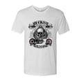 thumbnail image 2 of Wild Bobby, Lucky 7 Live to Ride Bikes Booze Broads USA Est 1903 | Mens Fashion Premium Tri Blend T-Shirt, Heather White, Small, 2 of 4