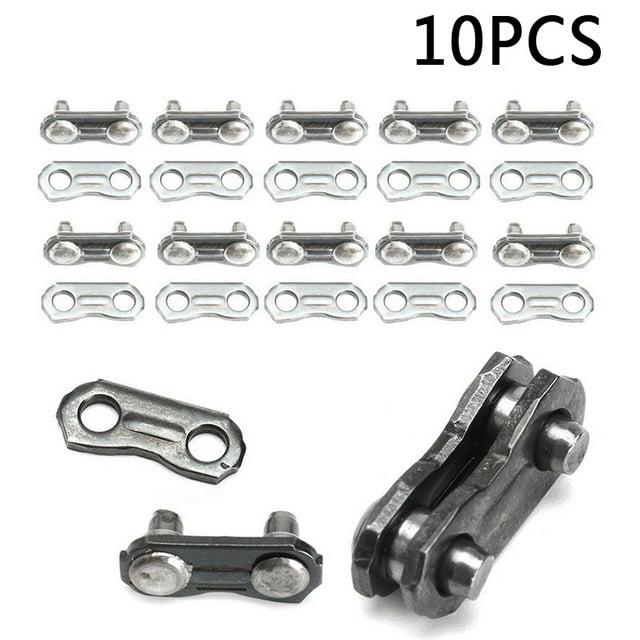 MYG 10pcs Steel Chainsaw Chain Joiners Links for JOINING 325 058 Chain 1.5x0.5cm