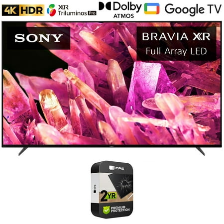 Restored Sony XR65X90K Bravia XR 65" X90K 4K HDR Full Array LED Smart TV 2022 Model Bundle with 2 YR CPS Enhanced Protection Pack (Factory Refurbished)