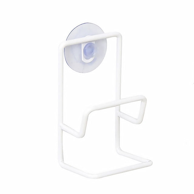 Toystoory Ventosa de Metal para fregadero, estante de drenaje, ventosa de pared, almacenamiento de esponja, soporte de secado, fregadero de Almacenamiento y organización del hogar blanco