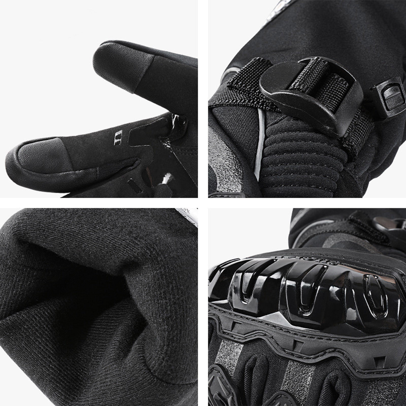 Thermo Grip Winter Motorcycle Gloves Insulated Touchscreen Compatible Riding Gear for Men and Women