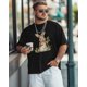 thumbnail image 3 of Easter Graphic Short Sleeve Men's T-Shirt, L Black, 3 of 8