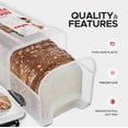 thumbnail image 3 of Contenedor de almacenamiento de pan Tafura, caja de pan hermética con bandeja, 3 of 7