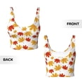 thumbnail image 5 of Lsque Maple Leaf Printed Women'S Sports Bra, Compression, Moisture Wicking, High-Impact Sports Bra For Women,Supportive sports bra-Large, 5 of 9