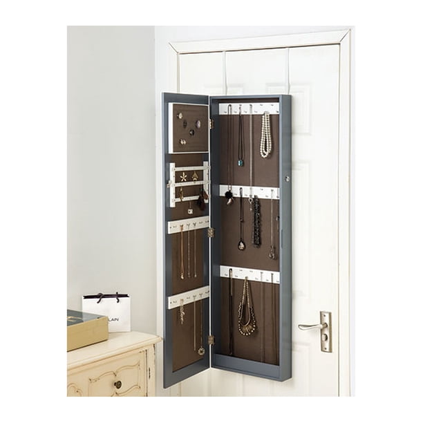 FullLength Over The Door Jewelry Armoire with Mirror
