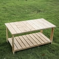 thumbnail image 4 of HomeRoots Storage Standart Wood Coffee Table, Multicolor, 4 of 5