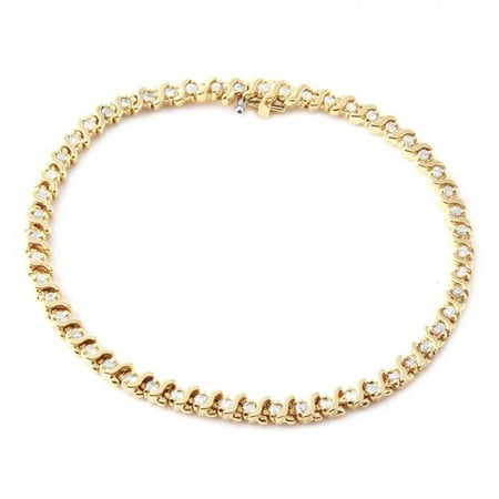 Foreli 1.35CTW Diamond 14K Yellow Gold Bracelet