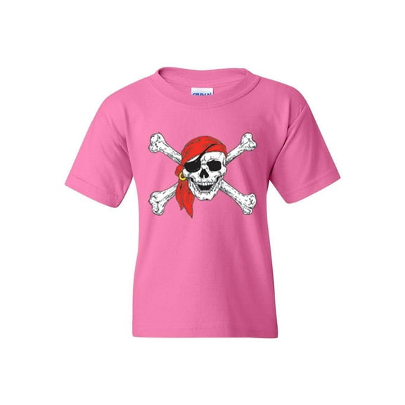 Big Girls T-Shirts and Tank Tops - Jolly Roger Skull & Crossbones