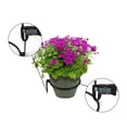 thumbnail image 4 of Mistaha 4Pcs Hanging Plant Stand Wall Bracket Metal Flower Pot Wall Mounted Holder Rings for, 4 of 8