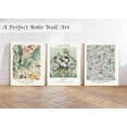 thumbnail image 2 of HFDF Sage Green Vintage Wall Art Canvas Decor Set of 3, Matisse Wall Art Prints Posters Mid Century Modern Art, Aesthetic Floral Botanical wall art for bedroom, living room, bathroom 16x24inch Framed, 2 of 6