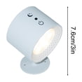thumbnail image 3 of Suncoda Wall Lamp, Smart Magnetic Wall Lamp USB Rechargeable Three-Color Temperature Dimmable Indoor Wall Lamp Remote Control Night Light 2Pc, 3 of 4