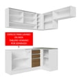 thumbnail image 3 of Cocina Integral Completa Esquinera Madesa Glamy 349cm 06 - Blanco/Marrón Madesa GCGL349006, 3 of 5