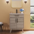 thumbnail image 5 of Merluxy 24.5" Bathroom Vanity with Sink Combo, Mid-Century Small Single Bathroom Cabinet Set, Grey, 5 of 9