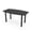 Black Cypress w/Matte Black Base no Electric, variant on 3X5 Boat Shaped Conference Table With Silver Post Leg Power And Data