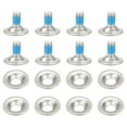 thumbnail image 1 of 8Pcs/Set Snowboard Binding Screw Set, Snowboard Mounting Screws with Snowboarding Screw Washers Fixed Ski Accessories,8 * Snowboard Binding Screw,silver & blue, 1 of 7