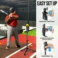 thumbnail image 4 of CureCalor Baseball Batting Tee for Kids, Adjustable Height 20-29 inch, Softball training With Handbag, 4 of 7