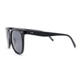 thumbnail image 3 of Polarized Classy Iconic Feminine Thin Plastic Horn Rim Round Sunglasses All Black, 3 of 4