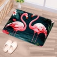 thumbnail image 5 of Flamingo Polyester Non-Slip Machine Washable Bath Rugs Office Mat Floor Mats, 5 of 6