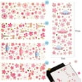 thumbnail image 2 of Naler Sakura Stickers, 8 Sheets Cherry Tree Blossoms Decal for Scrapbook,Kids DIY Craft,Album, Pink, 2 of 7