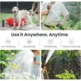 thumbnail image 4 of CHUNYAN 25FT Garden Hose, 304 Stainless Steel Metal Water Hose, No Kink Garden Water Hose with 9 Pattern Spray Nozzle, 4 of 5