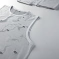 thumbnail image 5 of Men's Knit Ripped Hole Sleeveless Tank Top, Breathable Quick Dry Gym Workout Athletic Vest Gray, 5 of 9