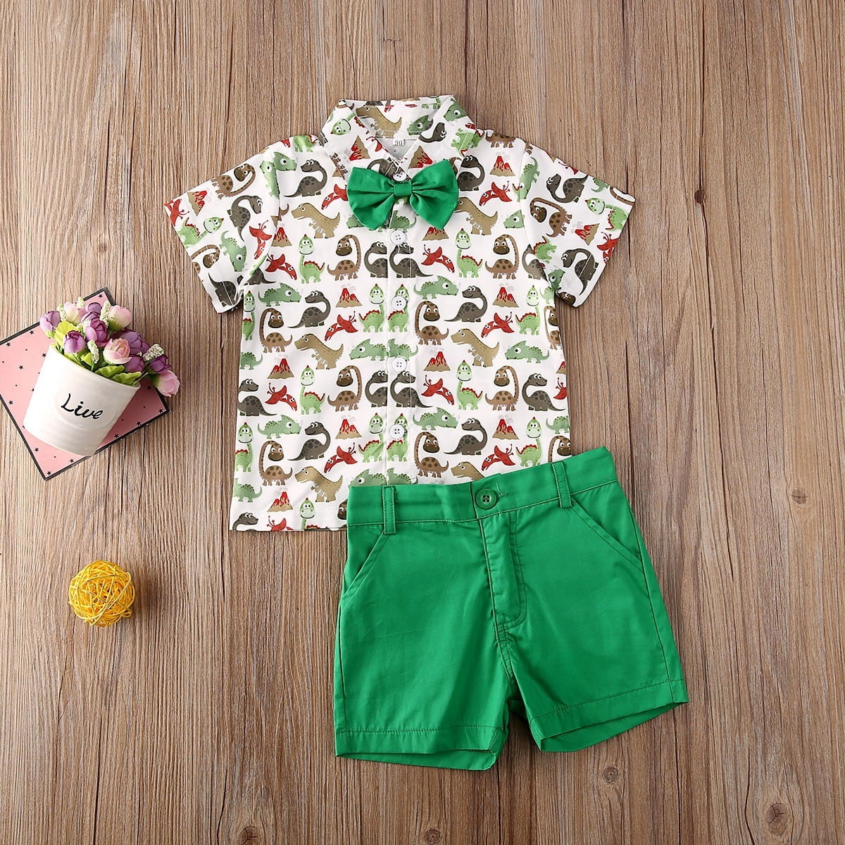 green color dress for baby boy