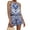 Blue, variant on Two Piece Sets for Women Boho Floral Print Spaghetti Strap Summer Tank Tops Wide Leg Baggy Shorts Summer Vacation Outfits Multicolor M