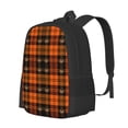 thumbnail image 1 of Fotbe Halloween Tartan Plaid Mochila para Hombre y Mujer - Tela Oxford 600D Resistente - Mochila Impermeable de Gran Capacidad para Escuela, Viajes y Senderismo, 1 of 6