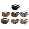 thumbnail image 2 of Yuarrent OxfordCloth Hombres Mujeres Riñoneras militares Versátiles y resistentes al agua Riñoneras tácticas Bolsa de pecho Escalada negro, 2 of 6