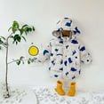 thumbnail image 4 of Toddler Girls Boys Winter Warm Coat Kids Printed Hooded Windproof Jacket Windproof Parka Padded Overcoat 2-8 Years, 4 of 6