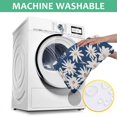thumbnail image 6 of Dark Blue Daisy Flower Pattern Square Tablecloth,Waterproof Square Table Cover,Wipeable Spillproof Washable Table Cover for Home Kitchen Party Decor 52"x52"(132x132cm), 6 of 6