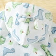 thumbnail image 6 of Tisuna Toddler Girls Boys Pajamas Dinosaur Print Long Sleeve Cute Ear Hooded Robe Warm Cute Autumn Winter Kids Robe Sleepwear White Size 5-6 Years, 6 of 7