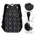 thumbnail image 3 of Balery Play Hockey Mochila con carga USB para hombre y mujer - Mochila impermeable y antirrobo para laptop con puerto USB para viajes, trabajo, 3 of 7