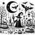 thumbnail image 1 of 5D DIY Halloween Del Arte Artesanal 40x40cm, 1 of 9