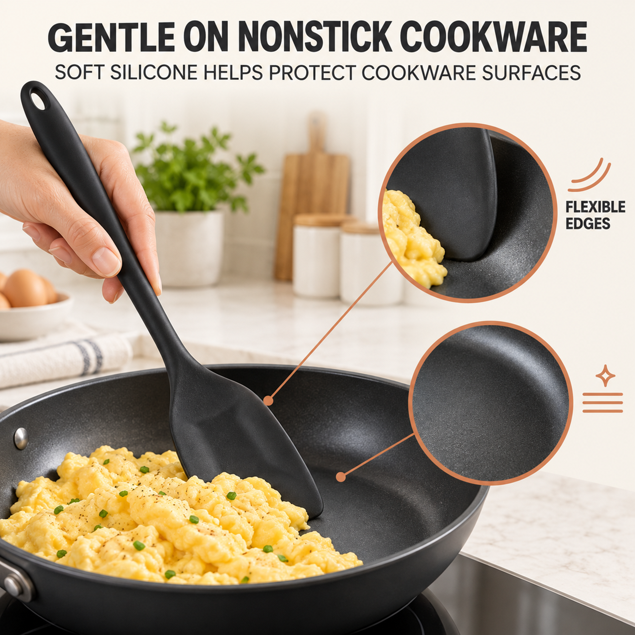 Alifecxwwy 6-Piece Silicone Spatula Set, Heat Resistant photo 2
