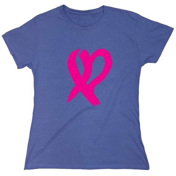 Ribbon Heart Sarcastic Humor Novelty Funny Women's Casual Tees