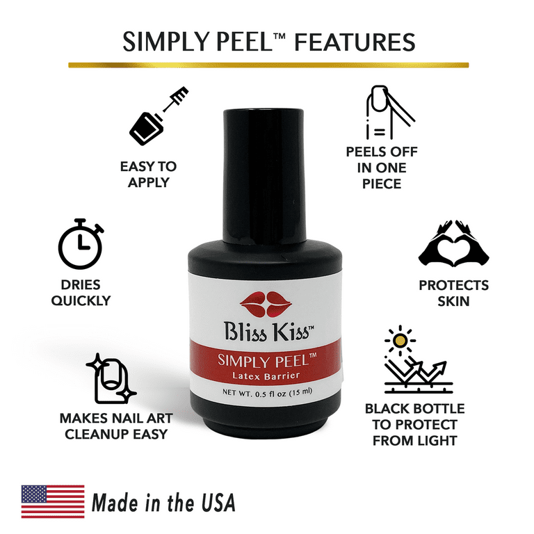 Simply Peel™ Liquid Latex Barrier - New Black Bottle! - Bliss Kiss