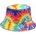 thumbnail image 1 of XINQIHANG Unisex Print Double Side Wear Reversible Bucket Hat, 1 of 5