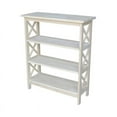 thumbnail image 1 of International Concepts Unfinished Wood X-Sided 3 Shelf Open Bookcase, 1 of 4