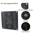 thumbnail image 3 of Solar Panel Fan Kit, Weatherproof Portable Small Solar Powered Fan  for Greenhouses, 3 of 8