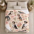 thumbnail image 5 of Australian Shepherd Puppy Rose Garden, Playful Pet Portrait Pattern, Warm Flannel Blanket for Living Room and Bedroom, Dog Lovers Just Because Gift, Pet Lover Home Decor, 5 of 9