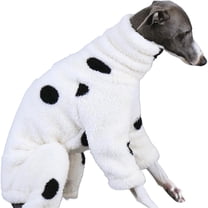 UOSIA Winter Dog Onesie for Italian Greyhound,Warm Fleece Full Body Whippet Dog Jumpsuit Pajamas