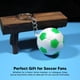 thumbnail image 3 of Pelota Deportiva De Los Llaveros Del Fútbol, ​​​​llaveros Impermeables Del Fútbol Del Cierre Del Tirón Para Las Mochilas, 3 of 7