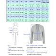 thumbnail image 5 of GK Open Front Loose Outwear Coats Cable Knit Cardigan Sweaters Long Sleeve Beige, 5 of 9